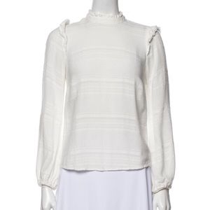 Reformation Cream Mock neck long sleeve blouse xxs
Purchased from The Real Real